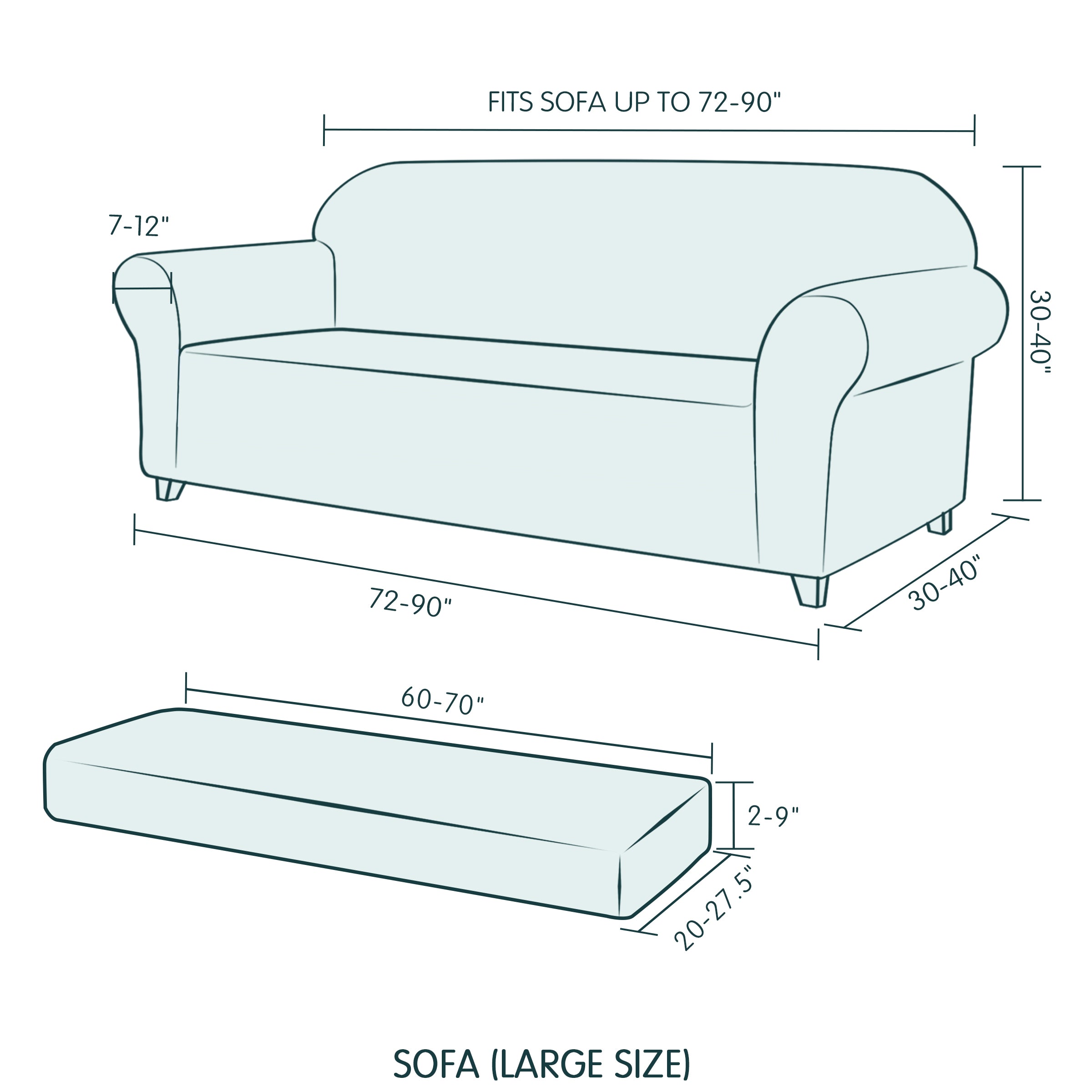 Arnold Plaid Stretch Sofa Slipcover