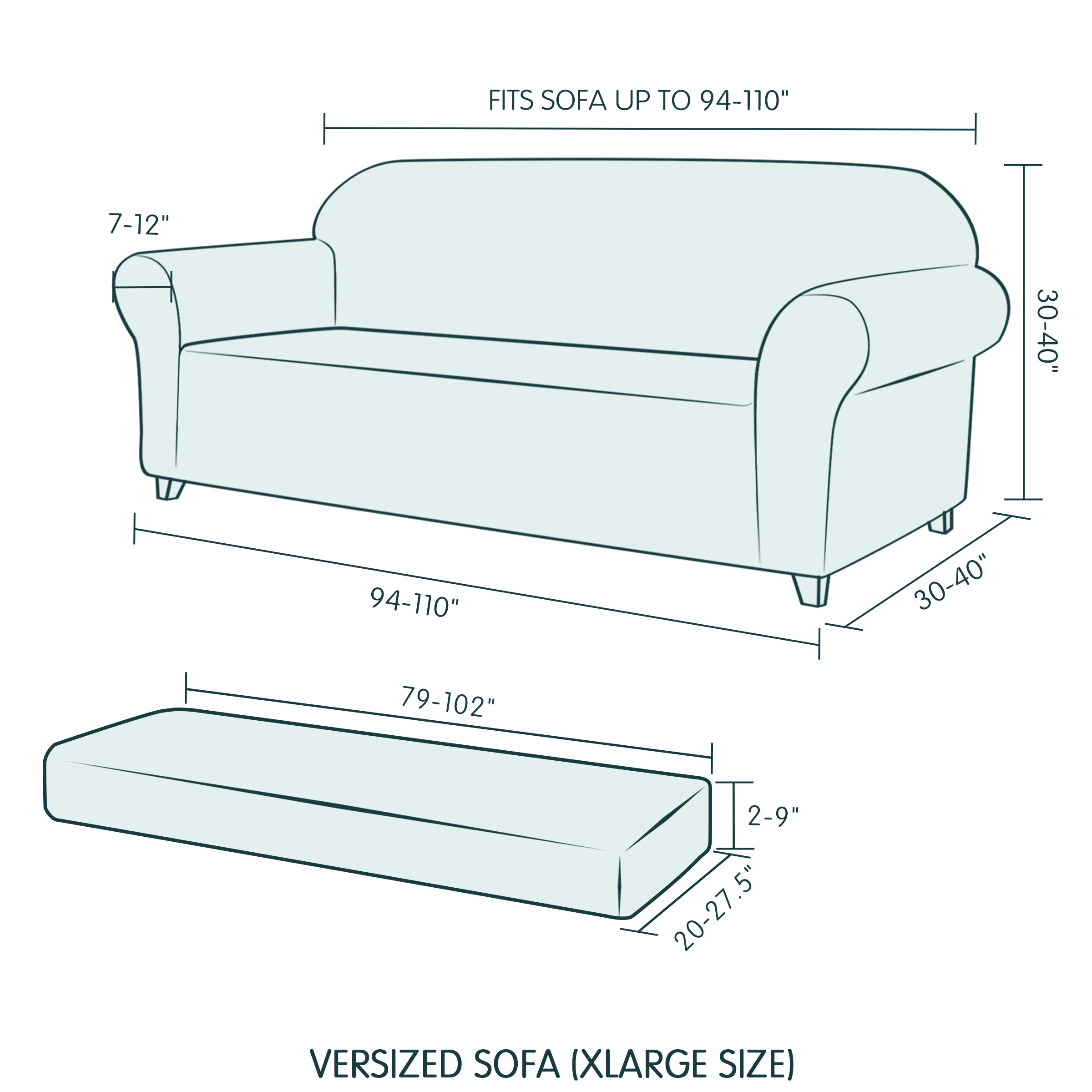 Arnold Plaid Stretch Sofa Slipcover