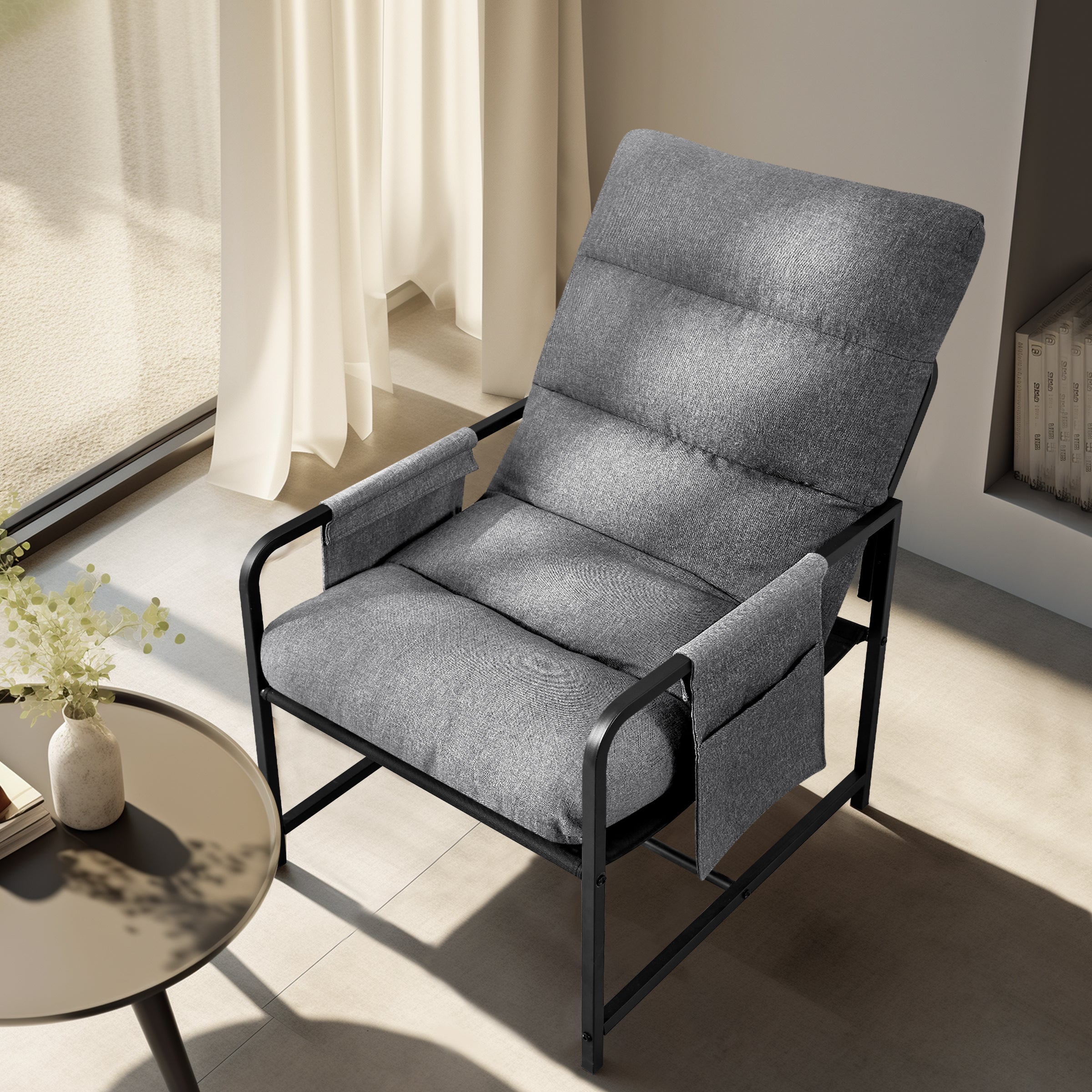 Comfort Upholstered Fabric Armchair