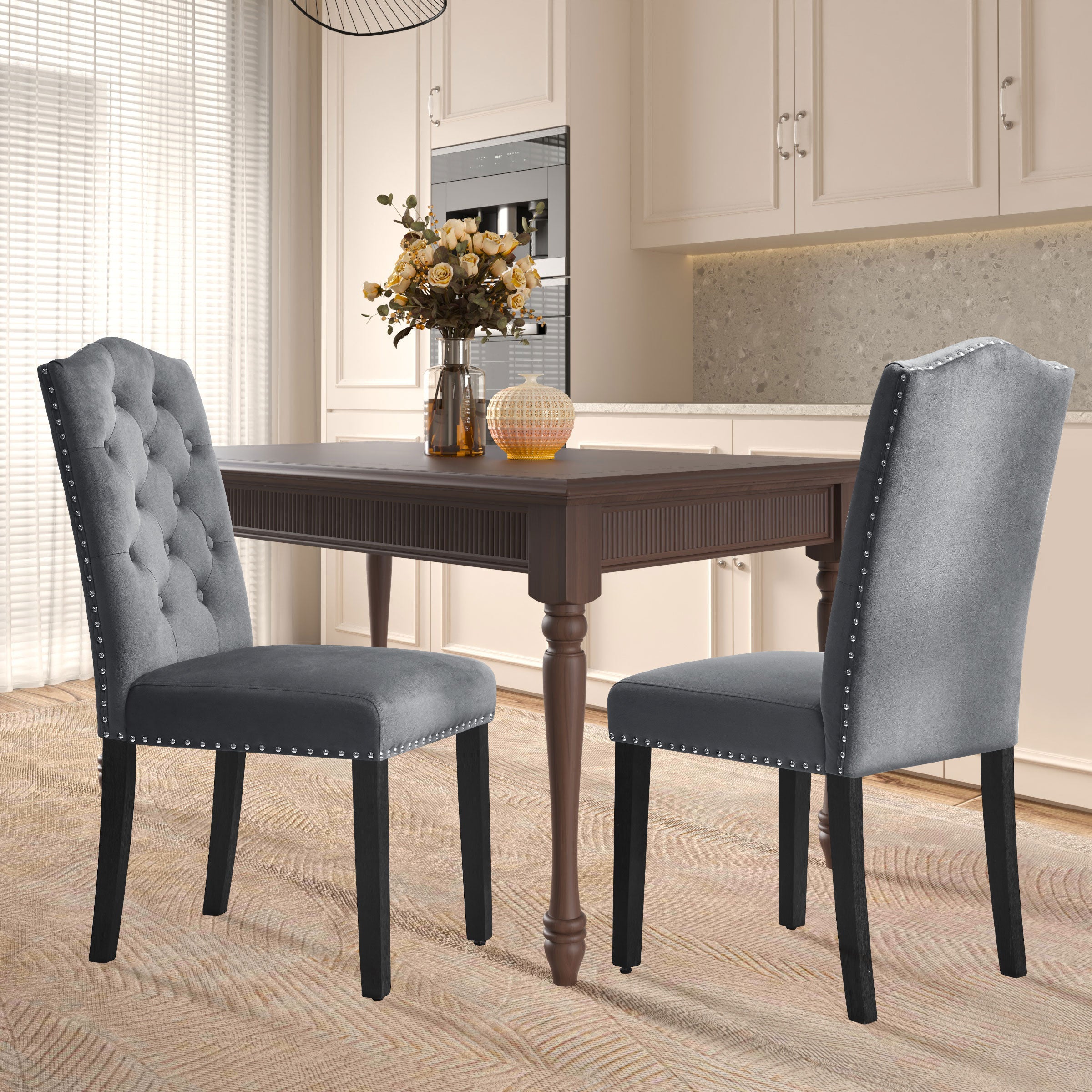 Classic Velvet Dining Chair (Set of 2)