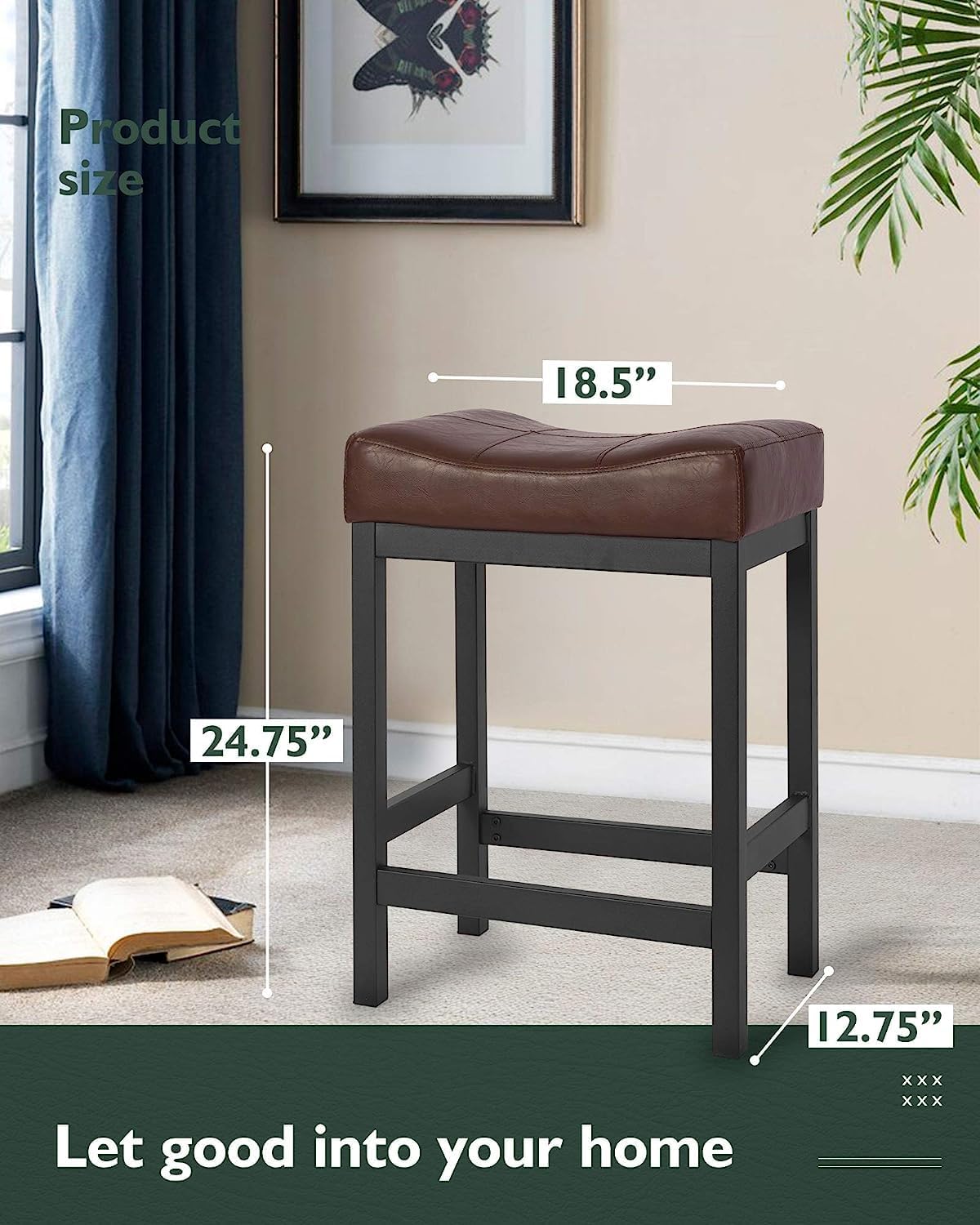 Contemporary Saddle Seat Stools