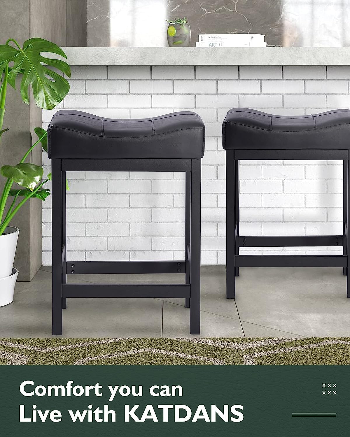 Contemporary Saddle Seat Stools