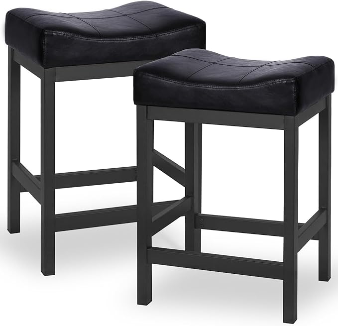 Contemporary Saddle Seat Stools