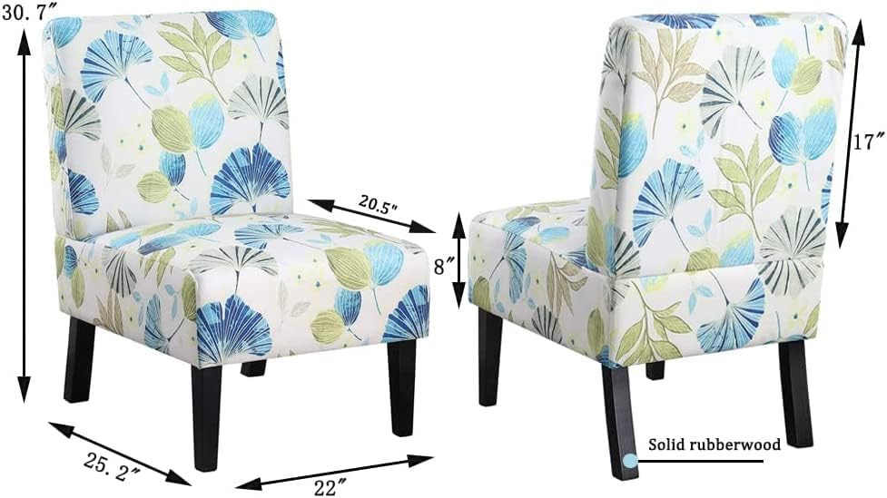 Botanical Bliss Armless Reading Chair