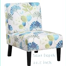 Botanical Bliss Armless Reading Chair