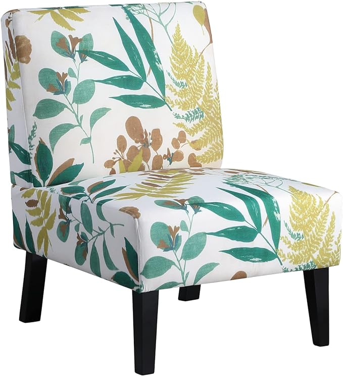 Botanical Bliss Armless Reading Chair