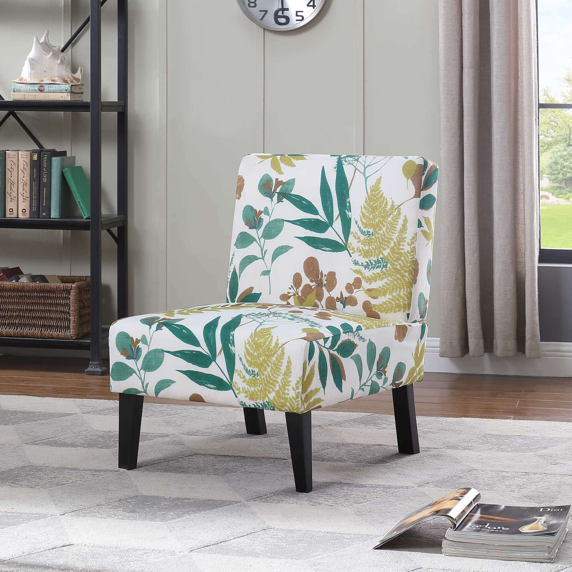 Botanical Bliss Armless Reading Chair