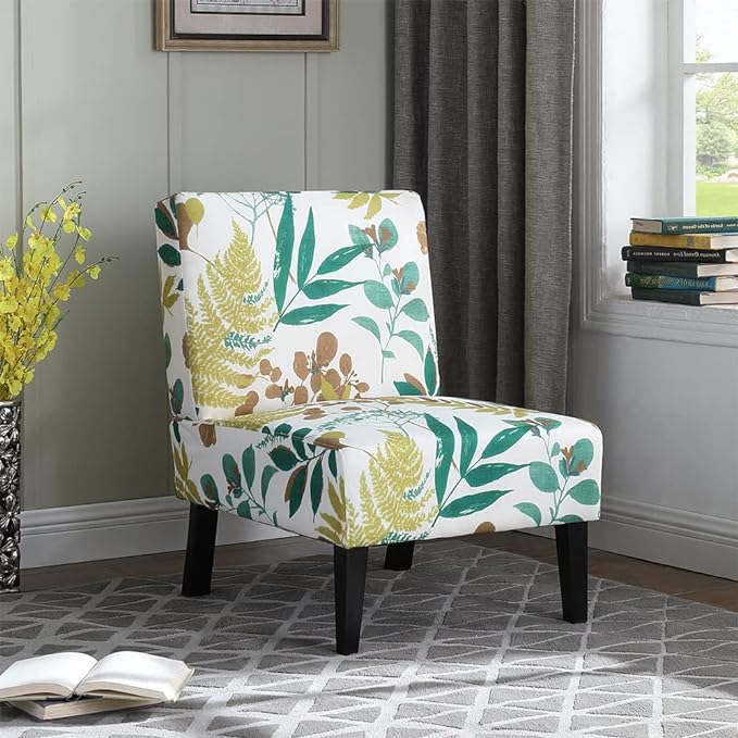 Botanical Bliss Armless Reading Chair