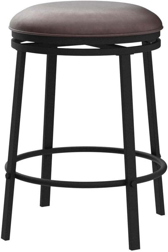 Backless Swivel Bar Height Stools （Set of 2）