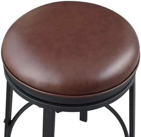 Backless Swivel Bar Height Stools （Set of 2）