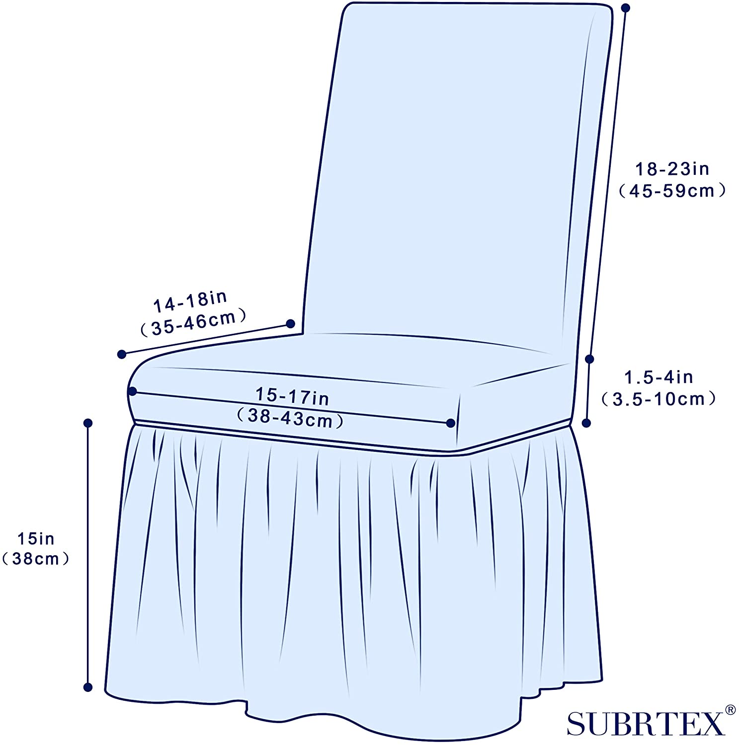 Shaun Skirt Style Dining Chair Slipcovers